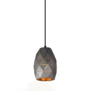 Image of Italux Harley - Modern Hanging Pendant Graphite, Gold, Champagne 1 Light , E27