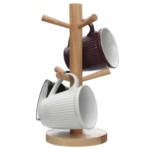 Image of Premier Housewares 6 cup Wooden Mug Tree