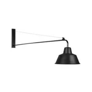 Image of Larissa Lighting - Larissa Rafina Sconce Dome Wall Lamp 1x E27 Max 40W Black