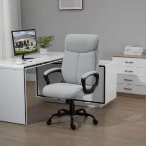 Image of Pydar High Back Ergonomic Executive Office Chair, Light Grey