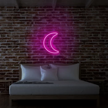 Image of Crescent - Pink Pink Wall Lamp