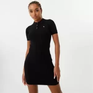 Image of Jack Wills Polo Cable Knitted Mini Dress - Black