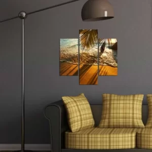 Image of 3MDF-054 Multicolor Decorative MDF Painting (3 Pieces)