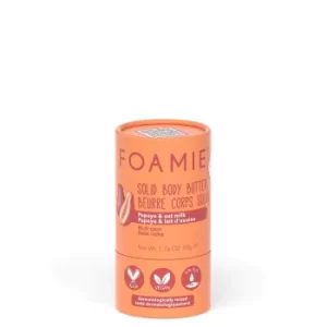 Image of FOAMIE Solid Body Butter Papaya and Oat Milk 50g