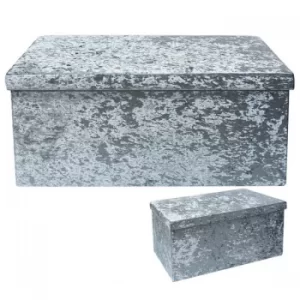 Image of Large Teal Velvet Folding Box