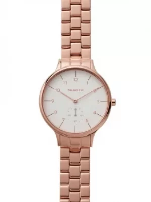 Image of Skagen Ladies Anita Rose Gold Plated Bracelet Watch SKW2417