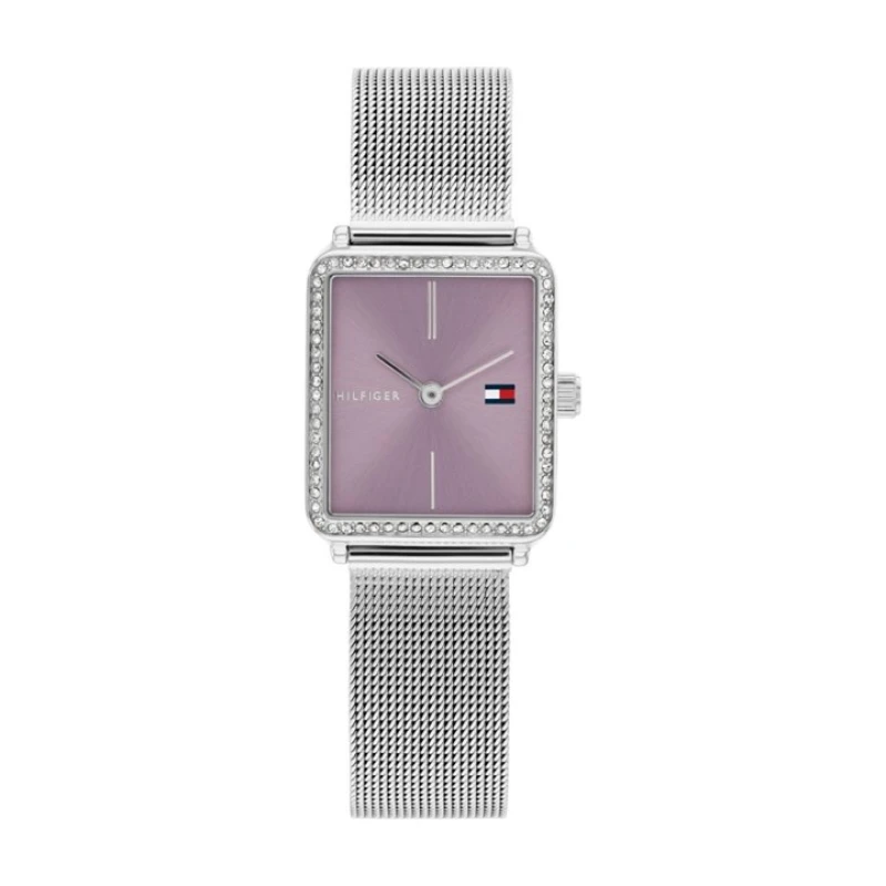 Image of Tommy Hilfiger 1782790 Purple Dial Mesh Bracelet Watch - W95375