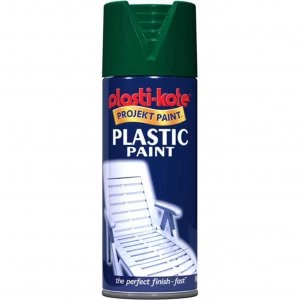 Image of Plastikote Gloss Plastic Aerosol Spray Paint Hunter Green 400ml