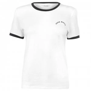 Image of Jack Wills Trinkey Ringer T Shirt - White