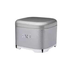 Image of Lovello Grey Cake Tin Grey and Silver