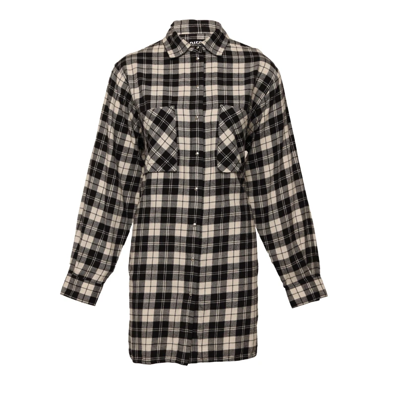 Image of Diesel Womens Long Maxi Dress White+Red female 6