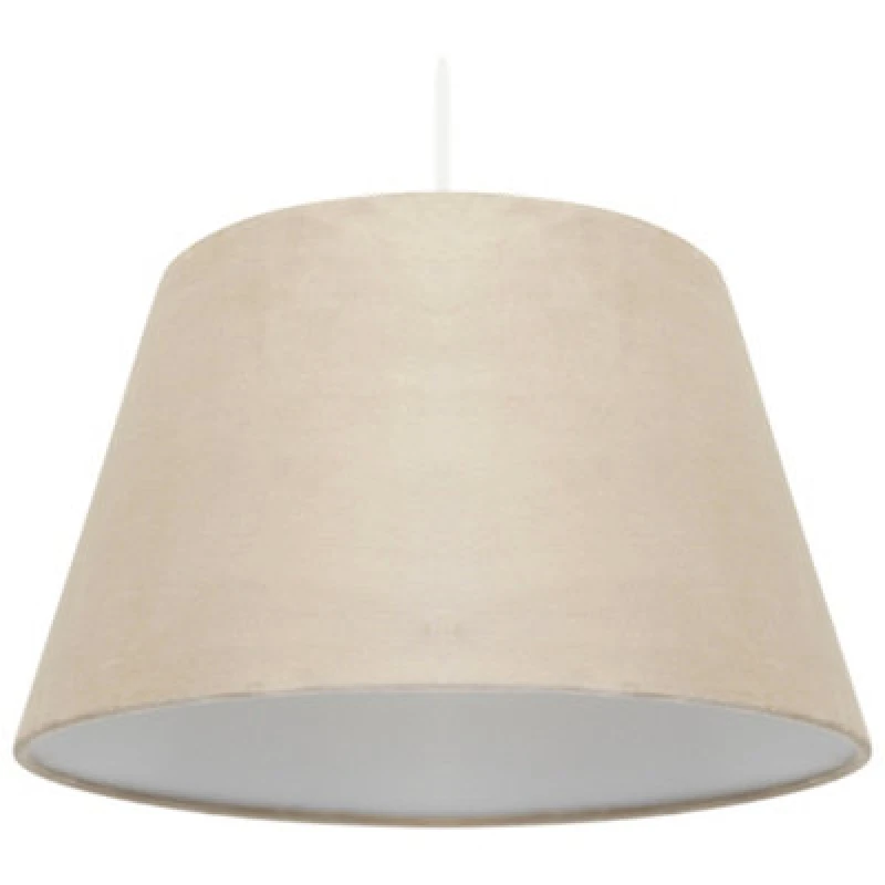 Image of K LIVING Ennis Easy Fit Velour Pendant Shades in Beige Size 14" Beige