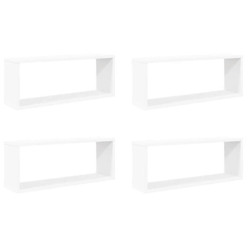 Image of VIDAXL Vidaxl - Wall Cube Shelf 4 pcs White 60x15x23cm Engineered Wood 8720286595527