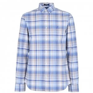 Image of Gant Prep Oxford Plaid Shirt - Sand 277