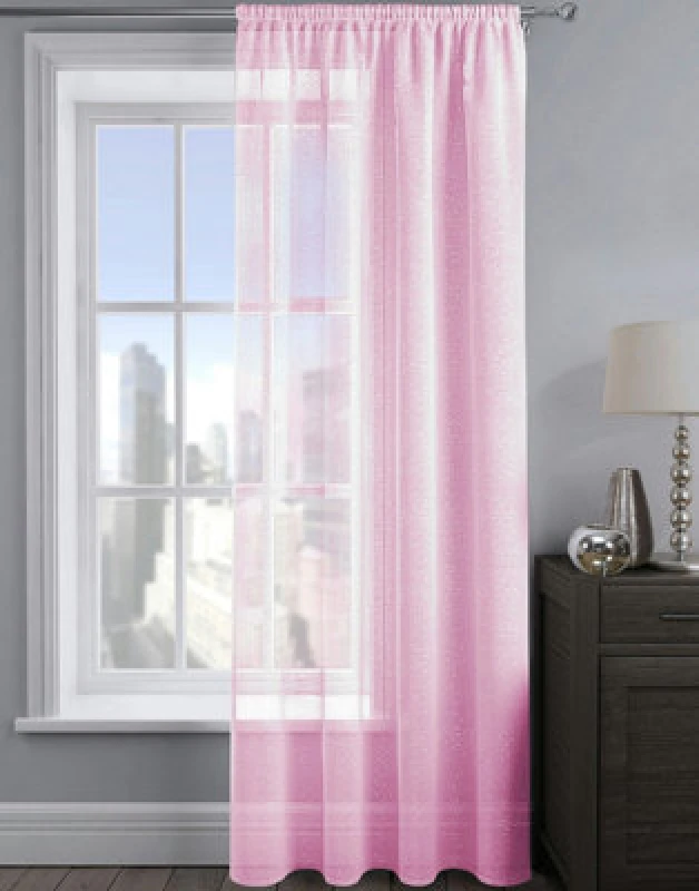 Image of Velosso Alessandria Sparkle Slot Top Voile Panel - Baby Pink