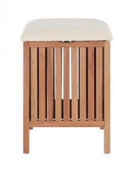 Image of Premier Housewares Nova Storage Stool With Seat Pad