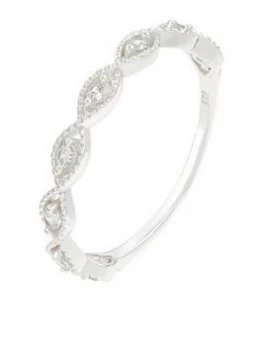 Image of Accessorize St Sparkle Weave Band Ring - Crystal