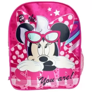 Image of Minnie Mouse Girls Disney Star Backpack (One Size) (Pink)