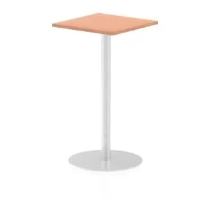 Image of Italia Poseur Table Square 600600 Top 1145 High Beech