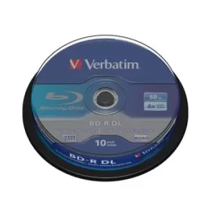 Image of Verbatim 43746 blank Bluray disc BD-R 50 GB 10 pc(s)