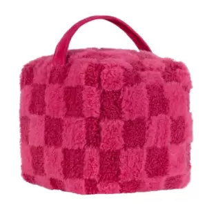 Image of Check It Boucle Fleece Door Stop
