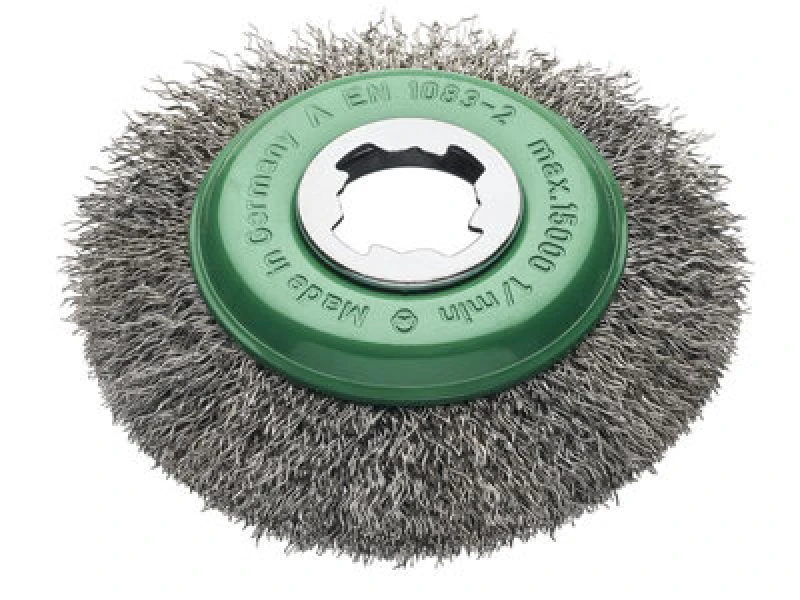 Image of Lessmann X Lock Non Sparking Crimped Stainless Steel Wire Wheel 423.37X Diameter: 115mm