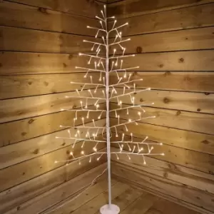 Image of Indoor Outdoor 1.5m Angel Tree With 116 Warm White LEDs - Snowtime
