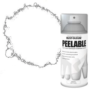 Image of Rust-Oleum Peelable White Matt Spray Paint 150ml