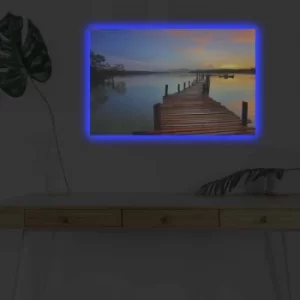Image of 4570DHDACT-012 Multicolor Decorative LED Lighted Canvas Painting