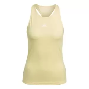 Image of adidas Techfit Racerback Training Tank Top Womens - Almost Yellow / White