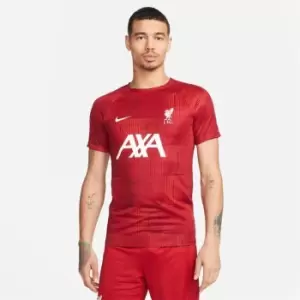 Image of Nike Liverpool Home Pre-Match 2023 2024 Top Adults - Red