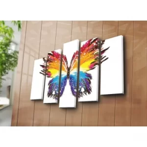 Image of 5PATK-165 Multicolor Decorative Canvas Painting (5 Pieces)