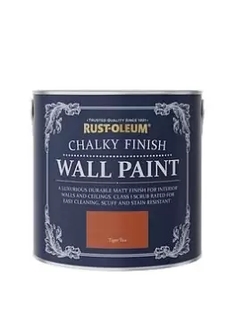 Image of Rust-Oleum Chalky Finish Wall Paint In Tiger Tea - 2.5-Litre Tin