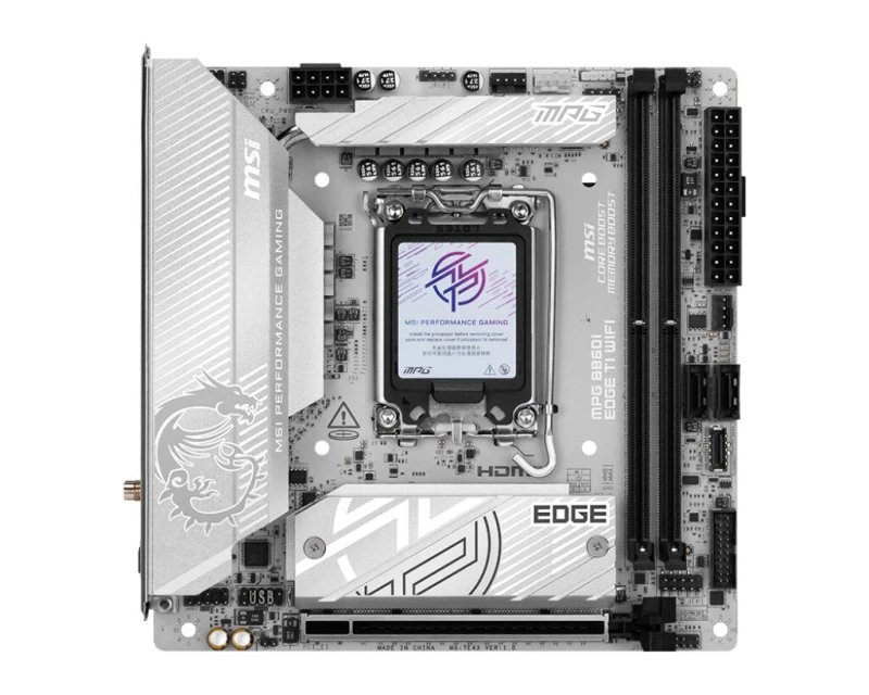 Image of MSI MPG B860I EDGE TI WIFI LGA1851 Motherboard 4711377350174