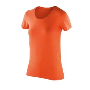 Image of Spiro Womens/Ladies Impact Softex Short Sleeve T-Shirt (XL) (Tangerine)