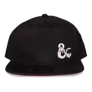 Image of HASBRO Dungeons & Dragons Logo Snapback Baseball Cap, Black (SB157042HSB)