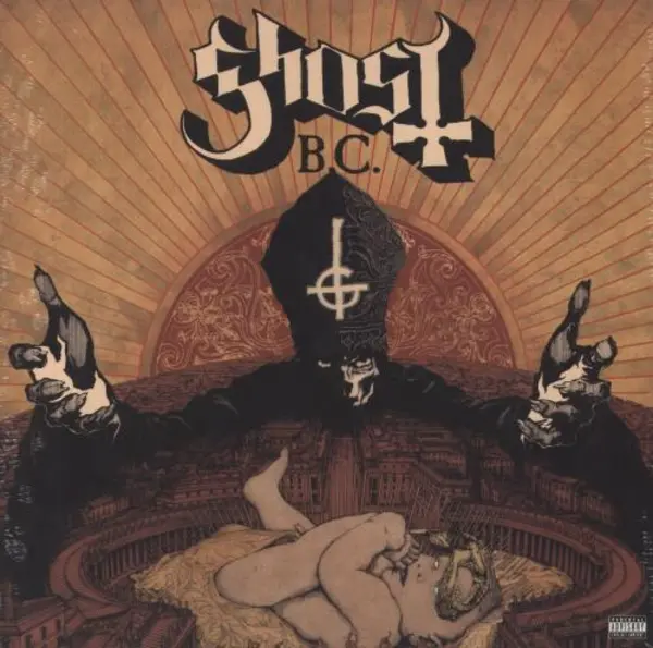 Image of Ghost (Swedish) Infestissumam - Translucent Red Vinyl - Sealed 2013 UK vinyl LP 602537343737