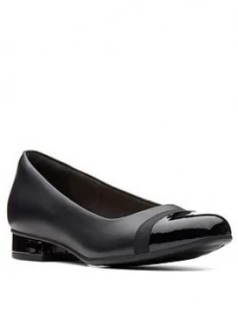 Image of Clarks Juliet Monte Wide Fit Ballerina - Black