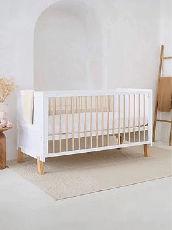 Image of Clair De Lune Clair de Lune Essentials Cot Bed Cribs One Size White 89450001000