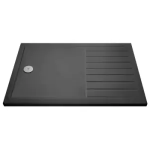 Image of Hudson Reed Rectangular Walk-in Shower Tray 1700 x 800mm - Slate Grey