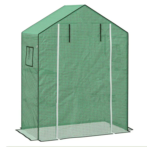Image of PE Greenhouse Cover Replacement with Door and Mesh Windows