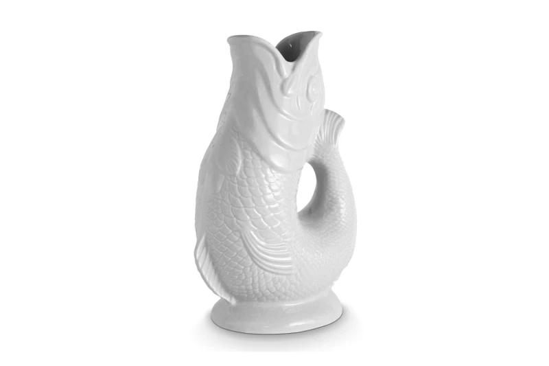 Image of Wade Albert White Wade Fish Jug White