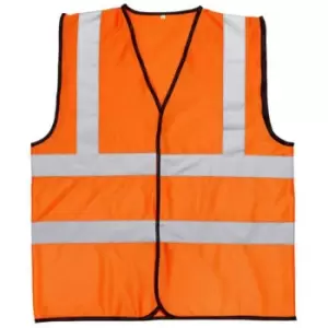 Image of Warrior Unisex Adult Mesh Hi-Vis Vest (M) (Fluorescent Orange)