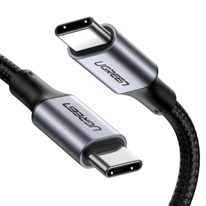 Image of Ugreen 70427 USB cable USB 2.0 1m USB C Black. Silver