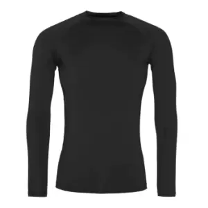 Image of AWDis Just Cool Mens Long Sleeve Baselayer Top (2XS) (Jet Black)