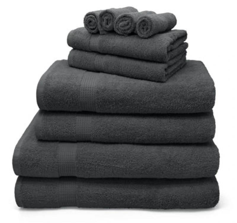 Image of Velosso Luxury 100% Egyptian Cotton Towels 550Gsm Soft & Absorbent Cotton Towels Charcoal - Bath Sheet