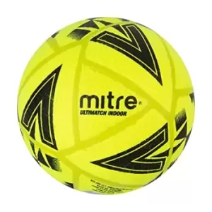 Image of Mitre Ultimatch Indoor Football Yellow/Black 5