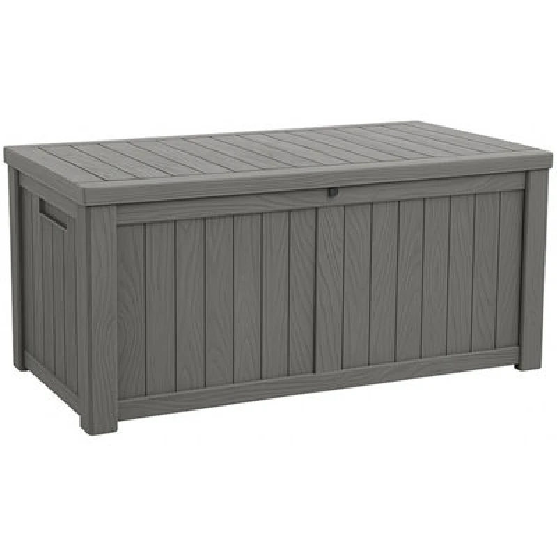 Image of Centurion Supports Tungsten 450 Litre 119 Gallon Waterproof Extra Large Lockable Easy-Open Garden Storage Box In Grey TUNGSTEN-GREY