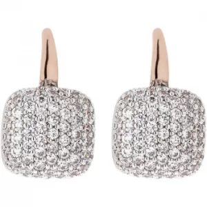 Image of Ladies Bronzallure 18ct Gold Plated Bronze Earrings