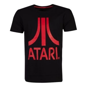 Image of Atari - Red Logo Mens Small T-Shirt - Black